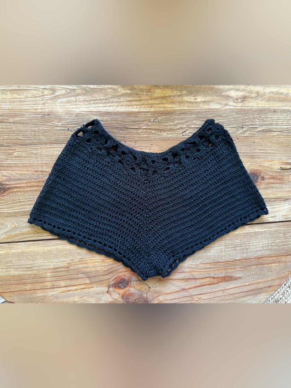 Crochet Shorts - Black